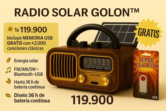 GOLON™AM/FM/USB+OBSEQUIO🎁