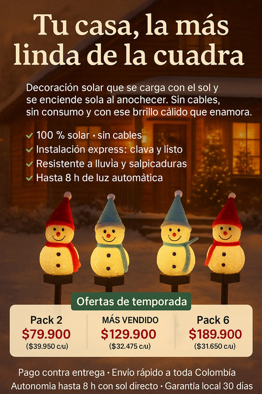 SnowSolar™-Muñeco de Nieve